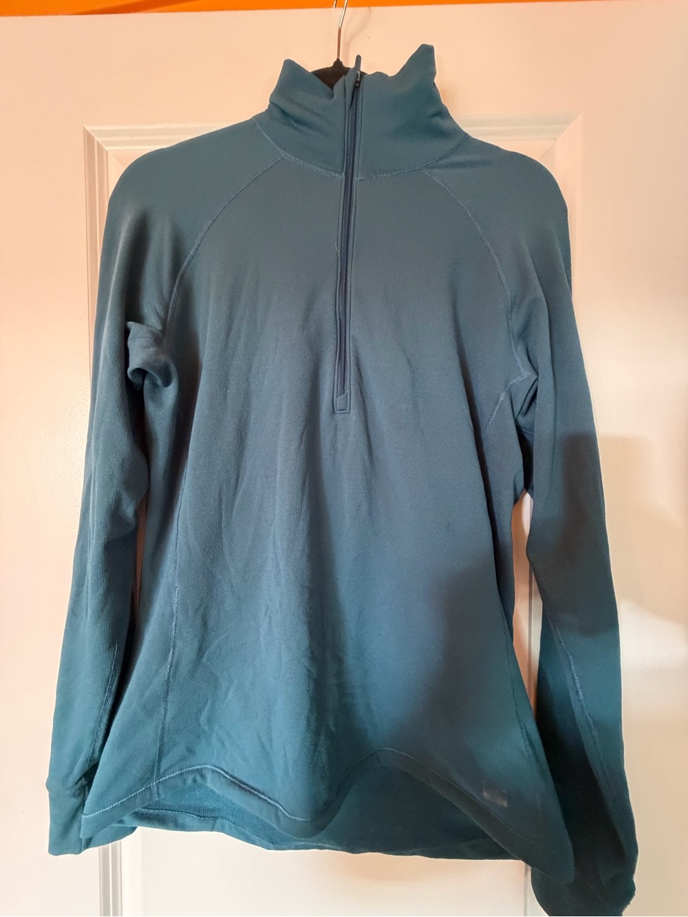 MEC Women's Teal Zip-Neck Pullover